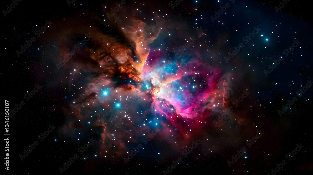 Fototapeta premium Colorful Nebula In Deep Space