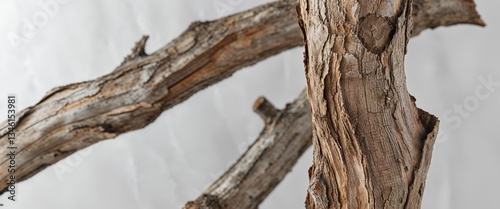 Natural wooden bark texture for rustic design and craft projects.