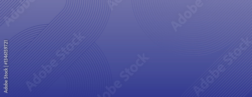 Abstract blue background with gradient blue tones and textured lines. The background features blue curved patterns and blue linear designs. Geometric gradient background vector. Blue background.