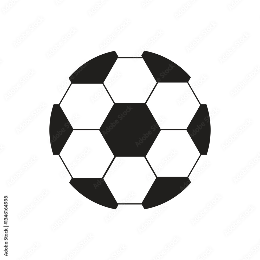 Fototapeta premium soccer ball on white background
