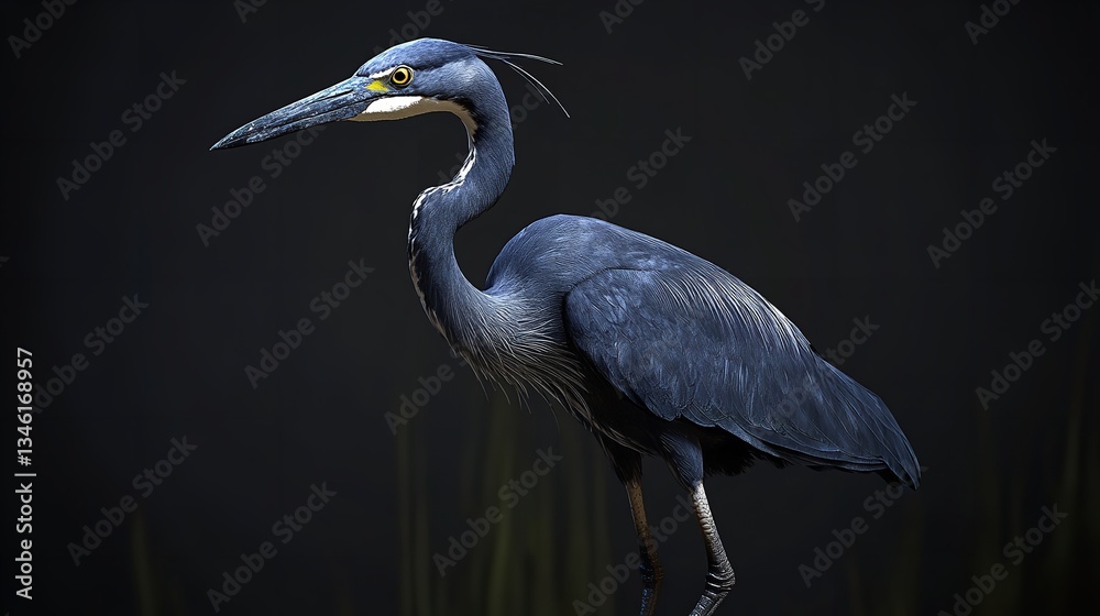 Fototapeta premium Great blue heron isolated