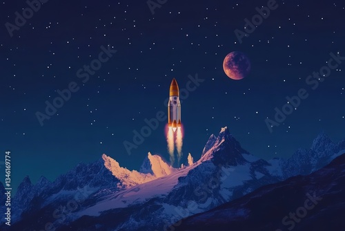 Cosmonautics Day. Abstract paper cut art of astronaut floating in space with planets, spaceship, and stars on a blue background