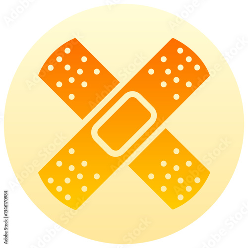 adhesive vector round gradient icon 