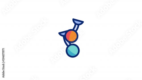 Ball Handling Animated Alpha Icons loop
