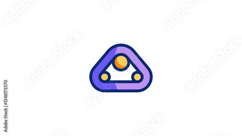 Caterpillar Wheel Animated Alpha Icons loop