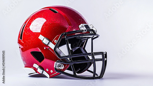 american football helmet red 