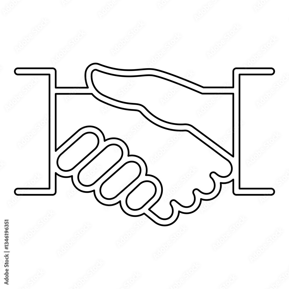 Partner icon in line style Partner icon in line style