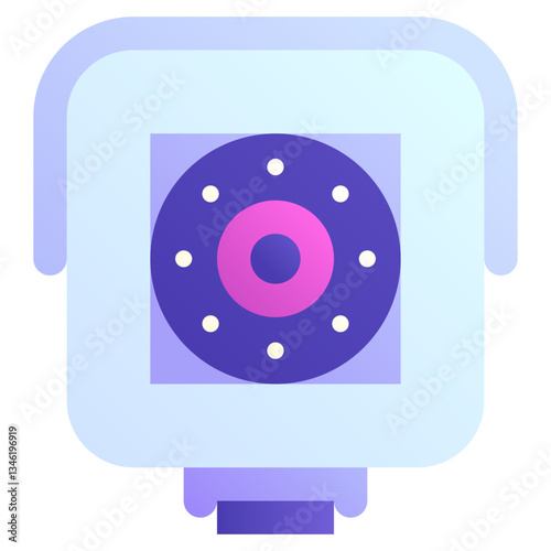 CCTV. Editable vector icon, coloured.