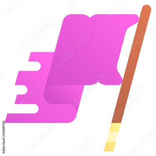 Societal collapse. Editable vector icon, coloured.