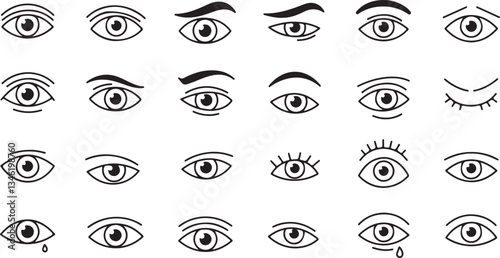eye icon or logo isolated sign symbol vector illustration - Collection of high quality black style vector icons
