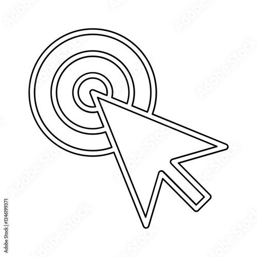 Click icon in line style