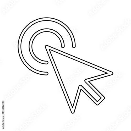 Click icon in line style