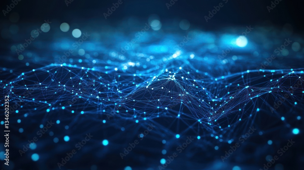 Abstract digital network background, data flow, technology, futuristic Abstract digital network background, data flow, technology, futuristic