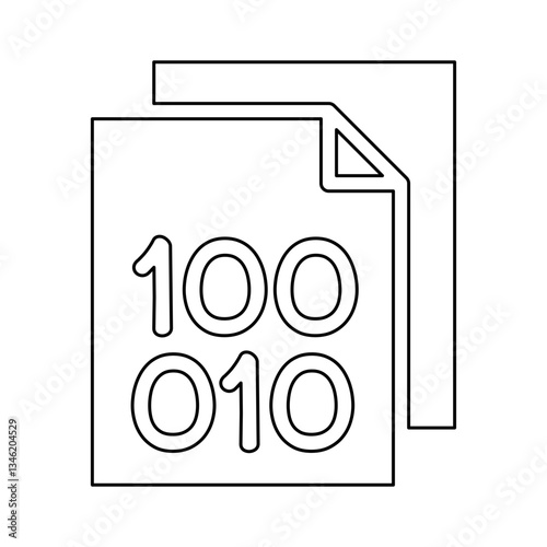 Data icon in line style