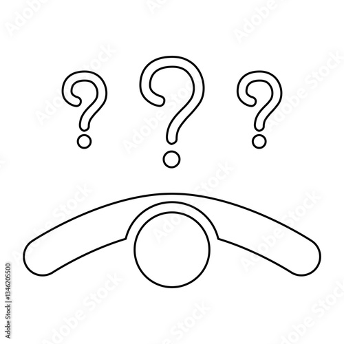 Faint icon in line style