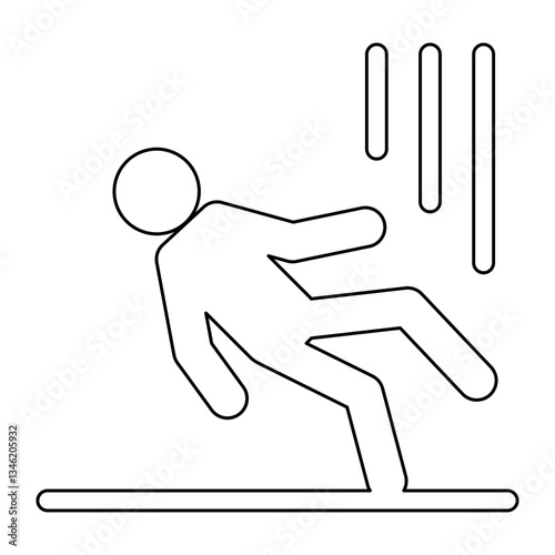Faint icon in line style