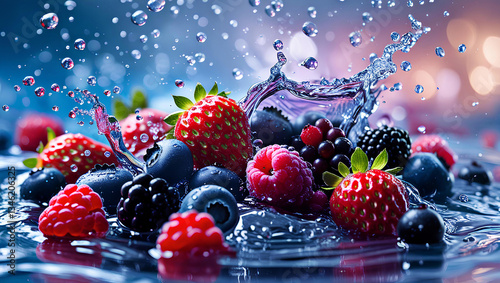 Refreshing Berry Splash – A Burst of Freshness, General AI