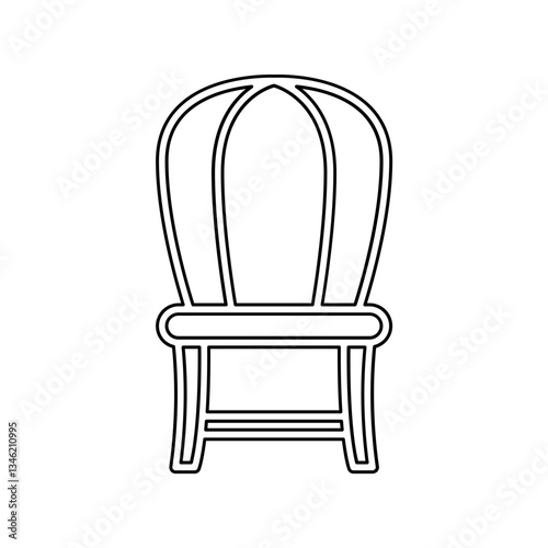 Chair icon in line style