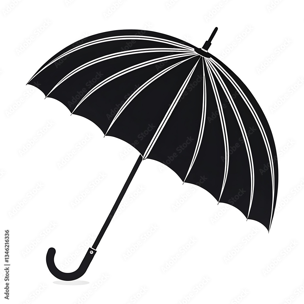 custom made wallpaper toronto digitalblack umbrella isolated on white