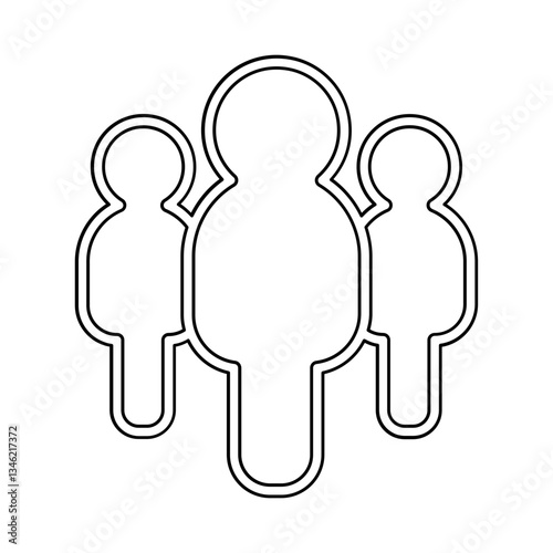 Terrorist icon in line style