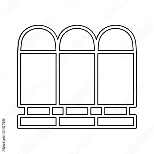 Bullet icon in line style