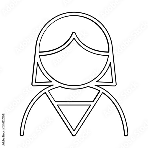 Mother icon in line style