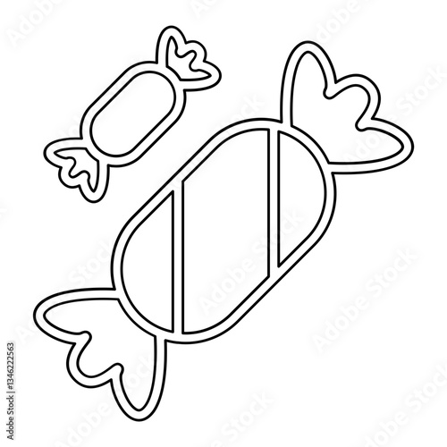 Taffee icon in line style