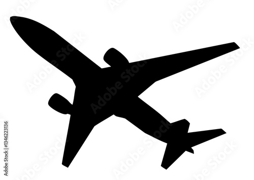 旅客機 777 シルエット