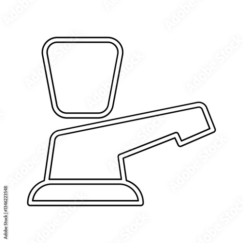 Faucet icon in line style