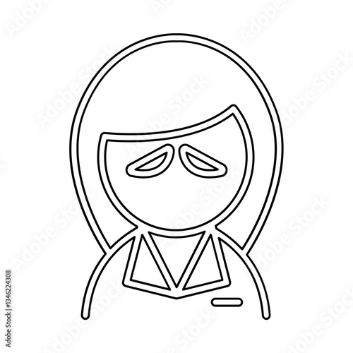 Tired icon in line style