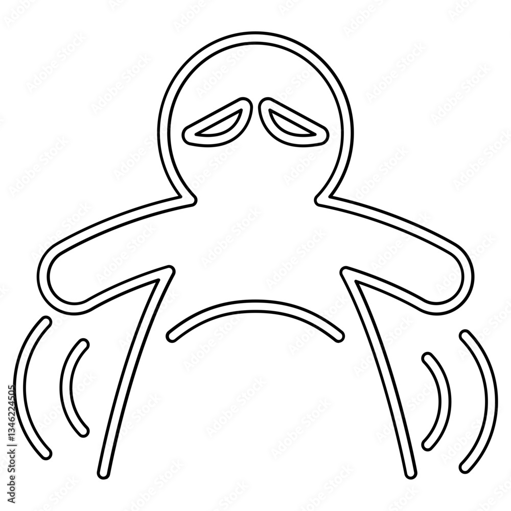 Obraz premium Acne iconFat icon in line style