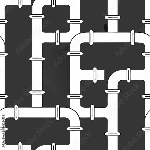 abstract pipe maze, seamless background