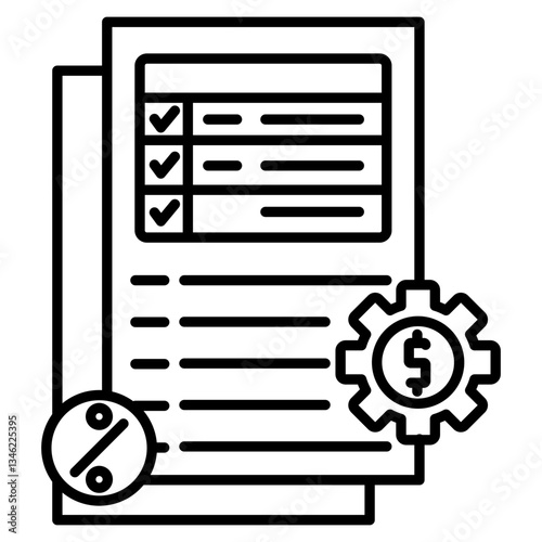 tax audit icon element for design