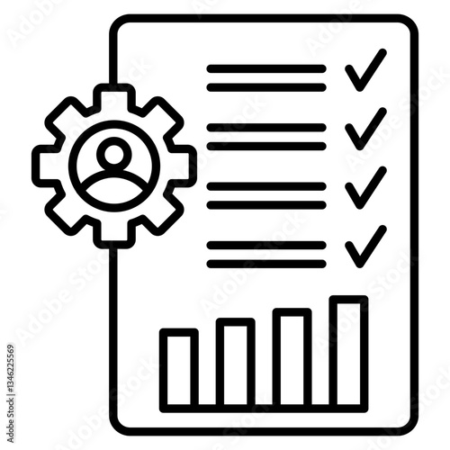 internal auditing icon element for design