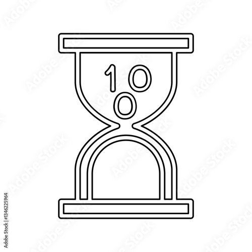 Data mining icon in line style