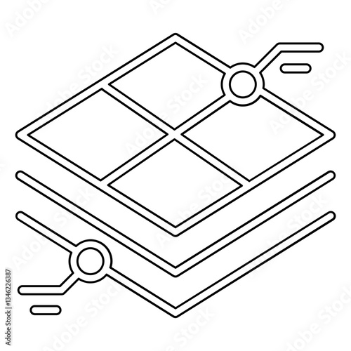 Data icon in line style