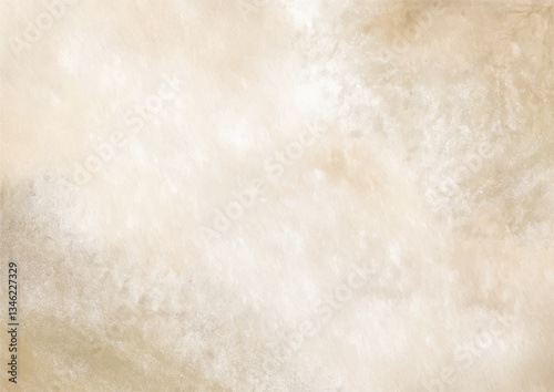 Beige abstract background. Texture of putty, wall. Watercolor art background. Old paper. Marble. Stone. 