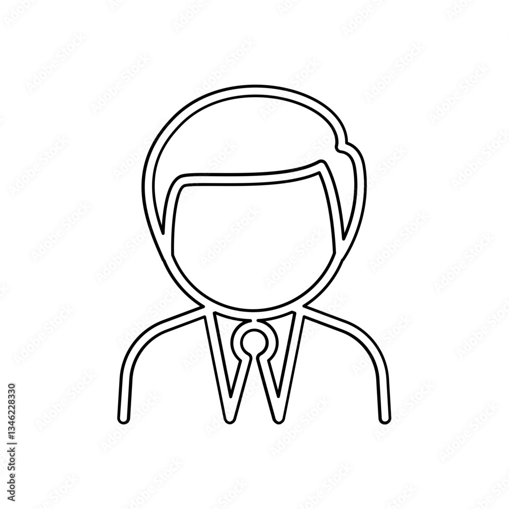 Obraz premium Manager icon in line style