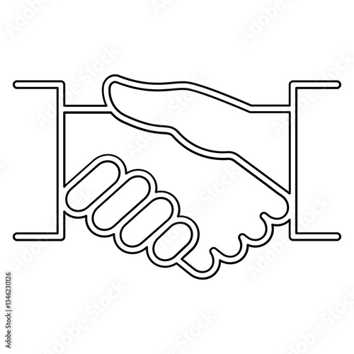 Agreement icon in line style