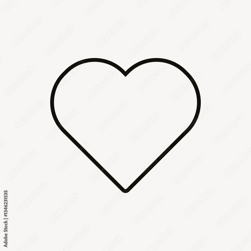 Black heart, love collage element vector