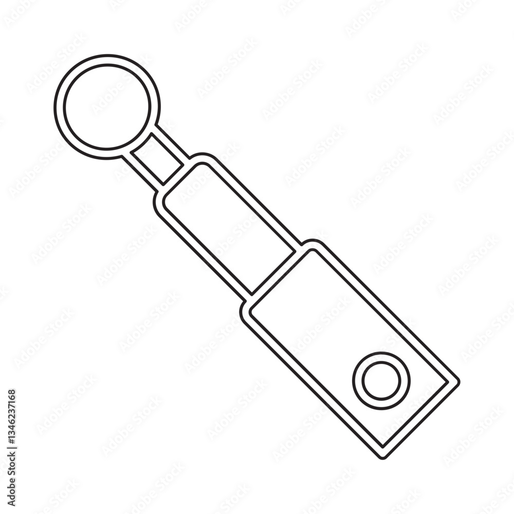 Baton icon in line style Baton icon in line style