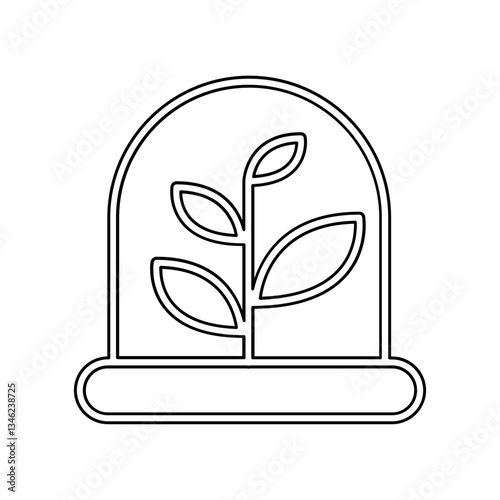 Botany icon in line style