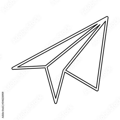 Letter icon in line style
