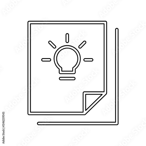 Idea icon in line style