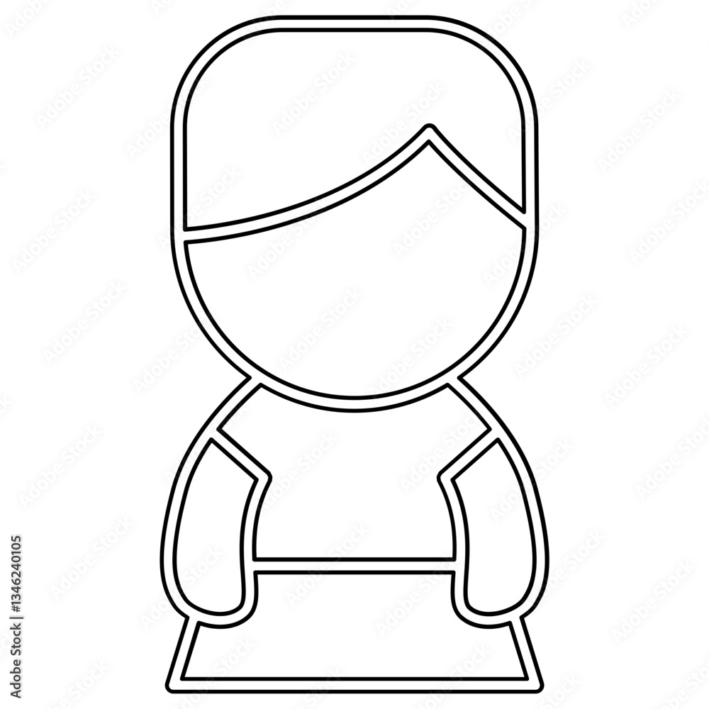Student icon in line style Student icon in line style