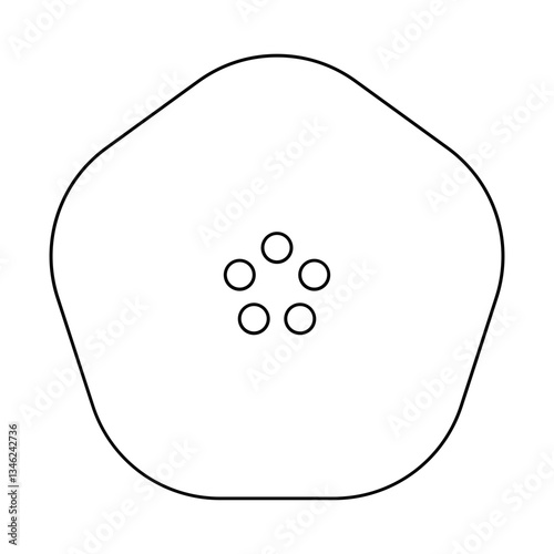 Apple icon in line style