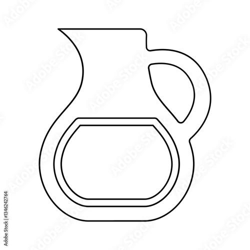 Apple cider icon in line style