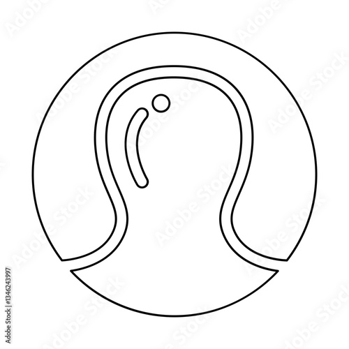 Acne icon in line style