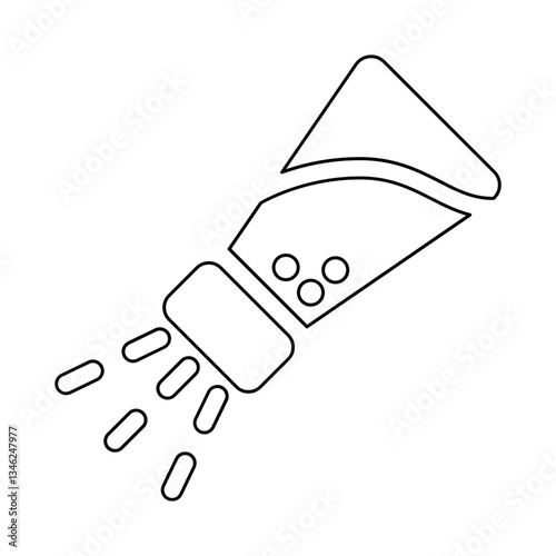 Salt icon in line style