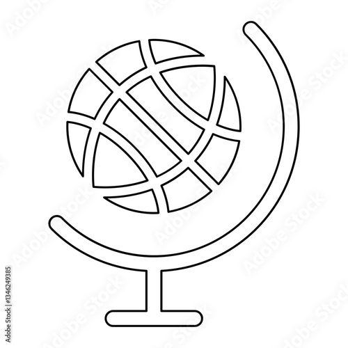 World icon in line style